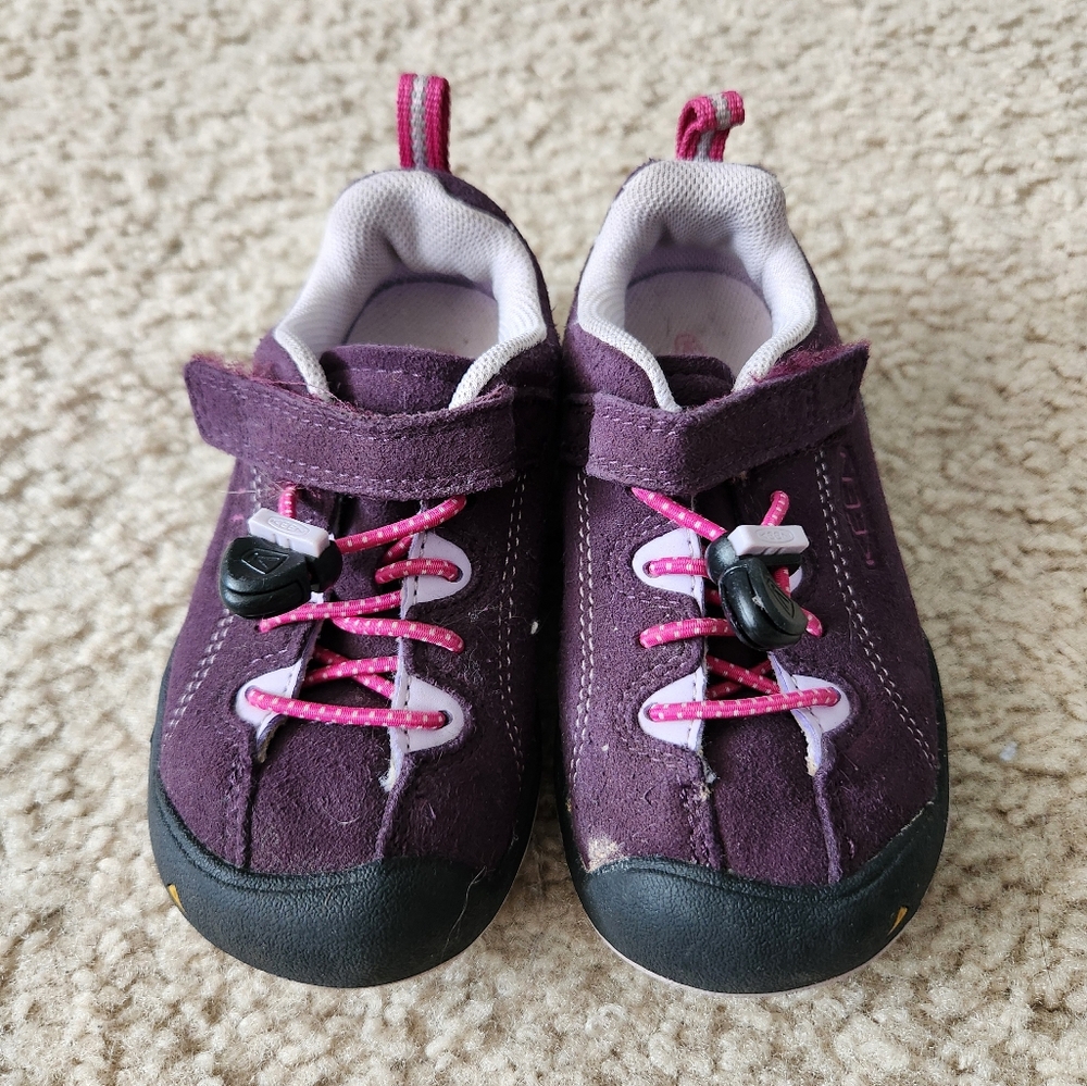 Purple and Pink Sneakers with Sturdy Sole